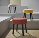 MÖRTFORS pouffe, diseröd grey, 47x47 cm