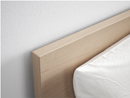 MALM Bed frame, high, white stained oak veneer, 180x200 cm/MALM bedside drawer, white stained oak veneer, 200 cm, 2 pack