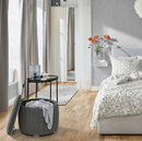 ATERLÖGA pouffe with storage, kilanda dark grey