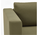 SKONABACK 2-seat sofa-bed, vissle yellow/green