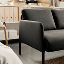 GLOSTAD 2-seat sofa, knisa dark grey