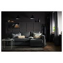 FRIHETEN / KLAGSHAMN Corner sofa-bed with storage, Skiftebo dark grey