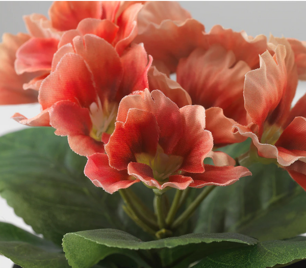 FEJKA Artificial potted plant, in/outdoor/primula orange, 9 cm