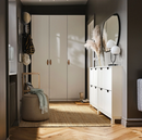 JARRESTAD Pouffe with storage, Tonerud dark beige