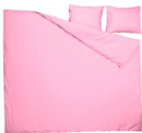 PILTANDVINGE Duvet cover and 2 pillowcases, light pink, 200x200/50x60 cm