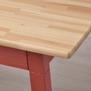 PINNTORP Table, light brown stained/red stained, 125x75 cm