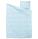 CYMBALBLOMMA Duvet cover and pillowcase, white/blue, 150x200/50x60 cm