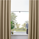 ROSENMANDEL Blackout curtain, 1 pair, yellow beige, 135x300 cm