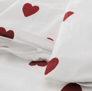 BARNDRÖM single duvet cover sets, white/red, 150x200/50x60 cm