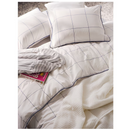 BREDVECKLARE Duvet cover and pillowcase, white blue/check, 150x200/50x60 cm