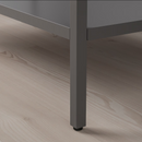 TULLSTORP Cabinet, grey, 73x35x126 cm