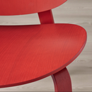 FRÖSET Easy chair, red stained oak veneer