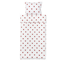 BARNDRÖM single duvet cover sets, white/red, 150x200/50x60 cm