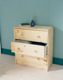 RAST chest of 3 drawers, pine, 62x70 cm