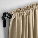 ROSENMANDEL Blackout curtain, 1 pair, yellow beige, 135x300 cm