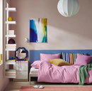 PILTANDVINGE Duvet cover and pillowcase, light pink, 150x200/50x60 cm