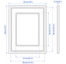 SILVERHÖJDEN Frame, silver-colour, 30x40 cm