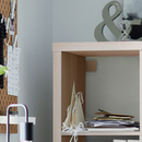 KALLAX Open Shelving Unit, white stained oak effect, 112x147 cm