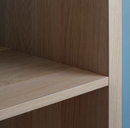 KALLAX Open Shelving Unit, white stained oak effect, 112x147 cm