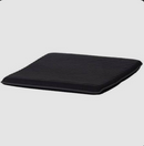 POÄNG Ottoman frame, brown/Cushion Knisa black