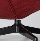 HAVBERG Swivel easy chair, Lejde red-brown