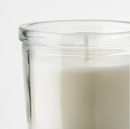 JÄMLIK scented candle in cup, light beige, 20 hr, vanilla