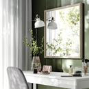 NYPONBUSKE Mirror, grey-beige, 65x65 cm
