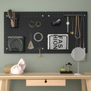 SKÅDIS Pegboard, black, 56x56 cm