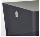 KUGGIS Container, black transparent box, 26x35x15 cm.