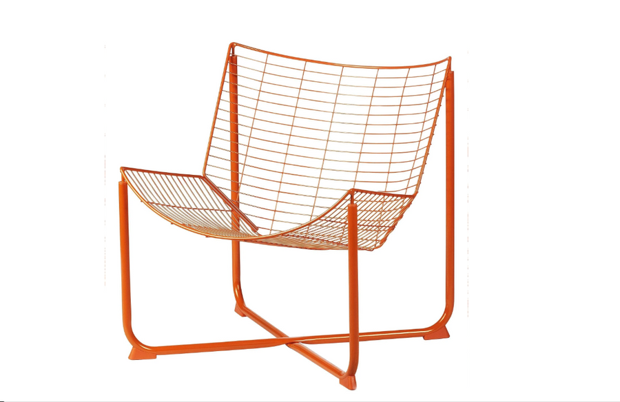 SKALBODA armchair , orange, without cushion