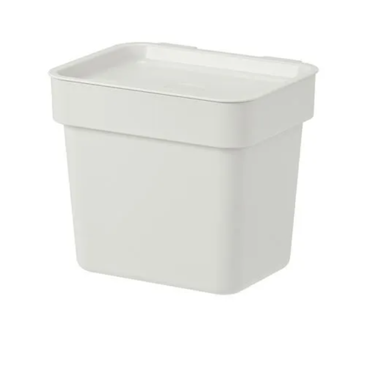 HÅLLBAR waste sorting bin , light grey, 3 l
