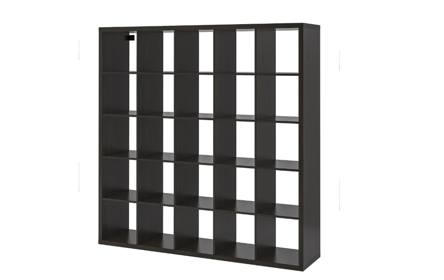 KALLAX open shelving unit , blackbrown, 182x182 cm