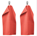 VÅGSJÖN Guest towel, orange-red, 30x50 cm