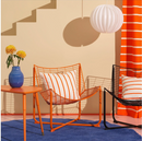 SKALBODA armchair , orange, without cushion