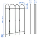 GRÅFJÄLLET Room divider, anthracite, 150x175 cm