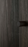 OXBERG Door, dark brown oak effect, 40x97 cm