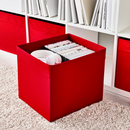 DRÖNA Box, red, 33x38x33 cm