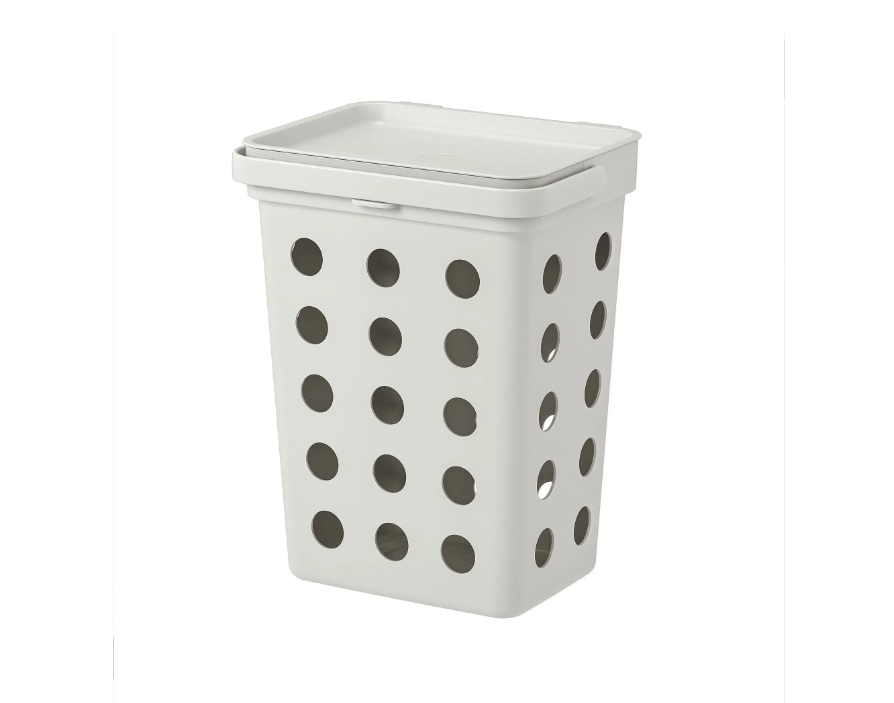 HÅLLBAR waste bin , light grey, 10 l