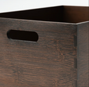UPPDATERA Storage box, dark bamboo, 24x32x15 cm