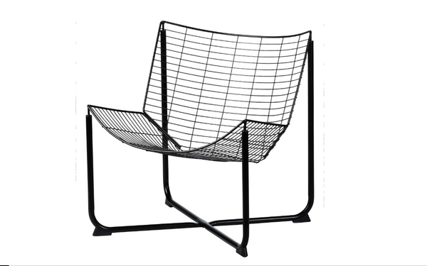 SKALBODA armchair , black, without cushion