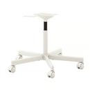 ÖRFJALL, office chair seat shell, white-vissle light grey/ÖRFJÄLL Chair frame, swivel, white