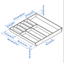 UPPDATERA drawer organizer , bamboo, 52x50 cm