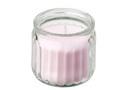 LUGNARE scented candle in cup , pink, 12 hr, Jasmine