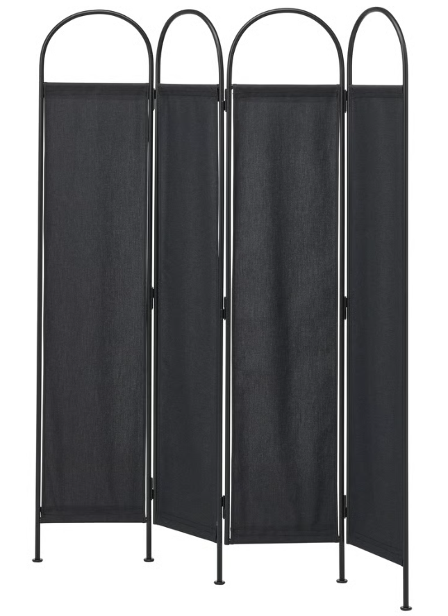GRÅFJÄLLET Room divider, anthracite, 150x175 cm