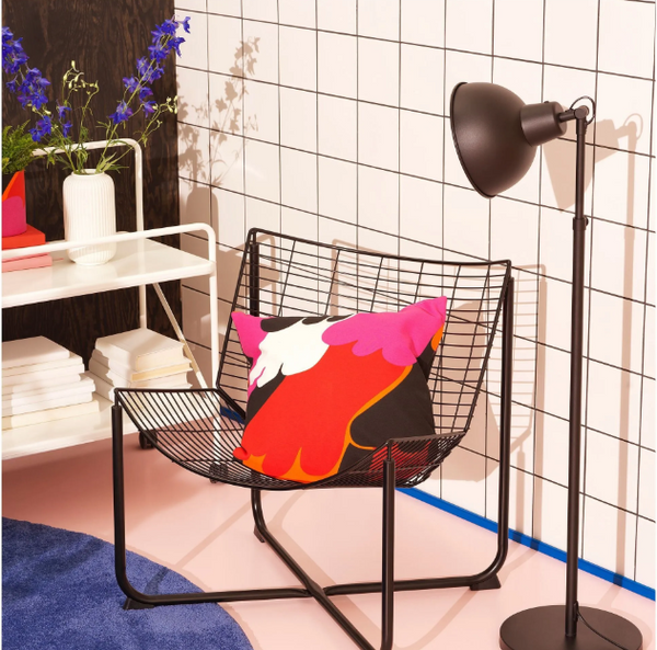 SKALBODA armchair , black, without cushion