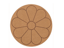 SVARTVIDE place mat , cork-flower patterned, 35 cm