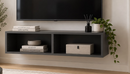 BESTÅ Frame, dark grey, wall mounted, 120x40x38 cm/BESTÅ Suspension rail x2 , 60 cm