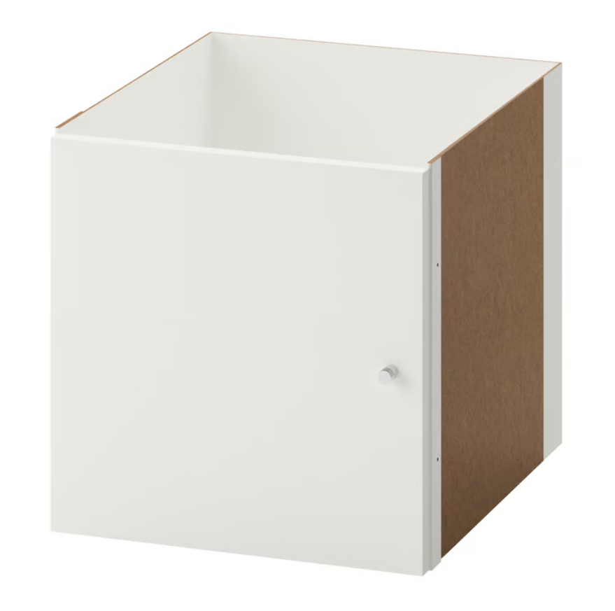 KALLAX Insert with door, white, 33x33 cm