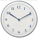 SYKOMORLÖNN wall clock , white-blue, 30 cm