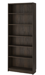 BILLY bookcase 80x28x202 dark brown/BILLY 40x28x202 cm/BILLY corner fittings , galvanised
